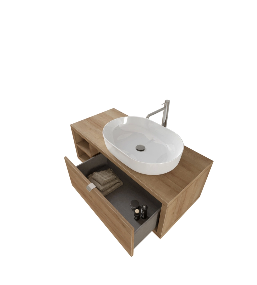 MOBILE BAGNO "TINTORETTO" ROVERE, 110 CM